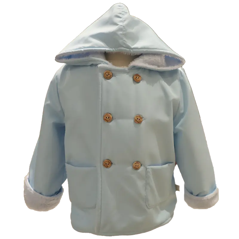PARKA AZUL C/ CAPUZ