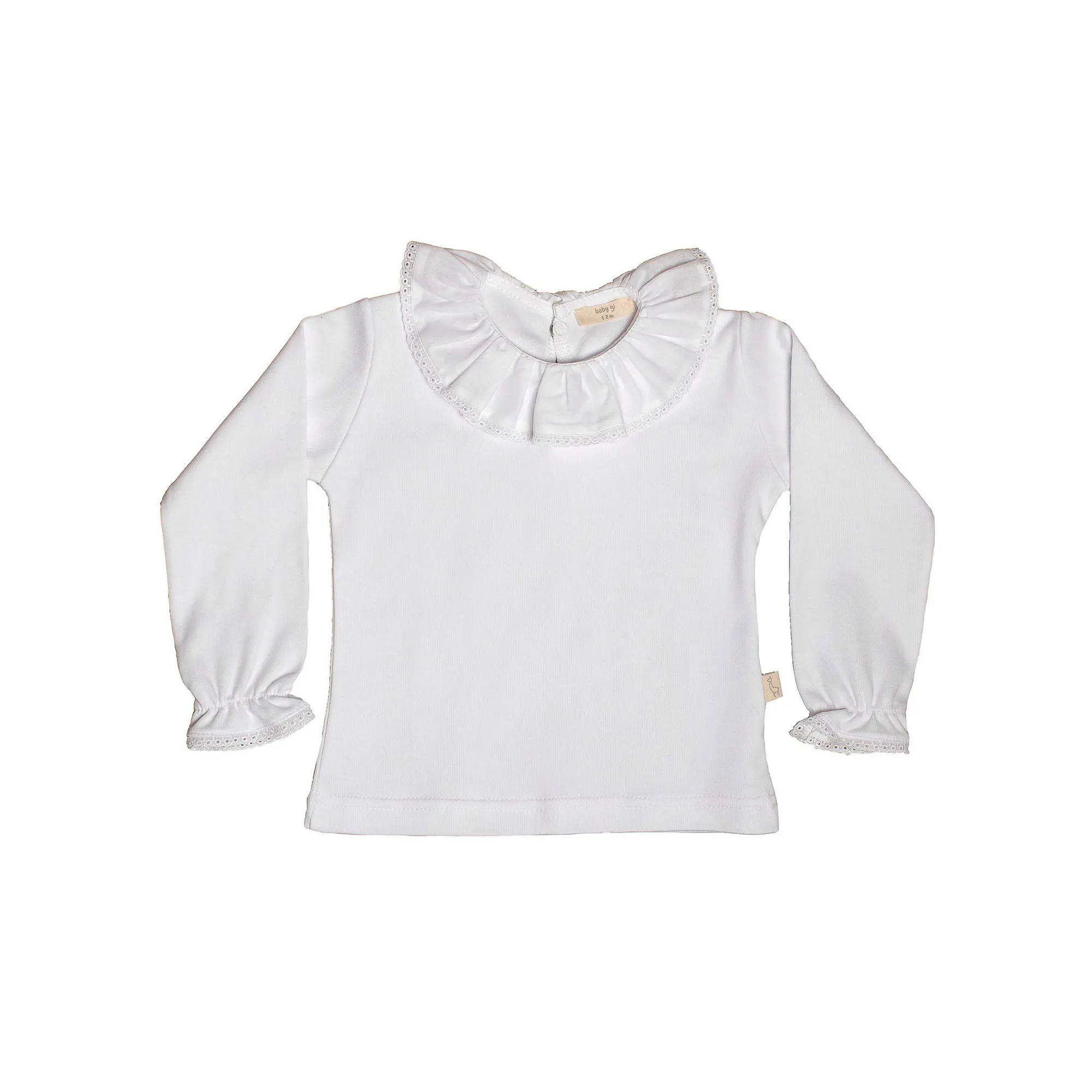 T-SHIRT C/ BORDADO INGLÊS