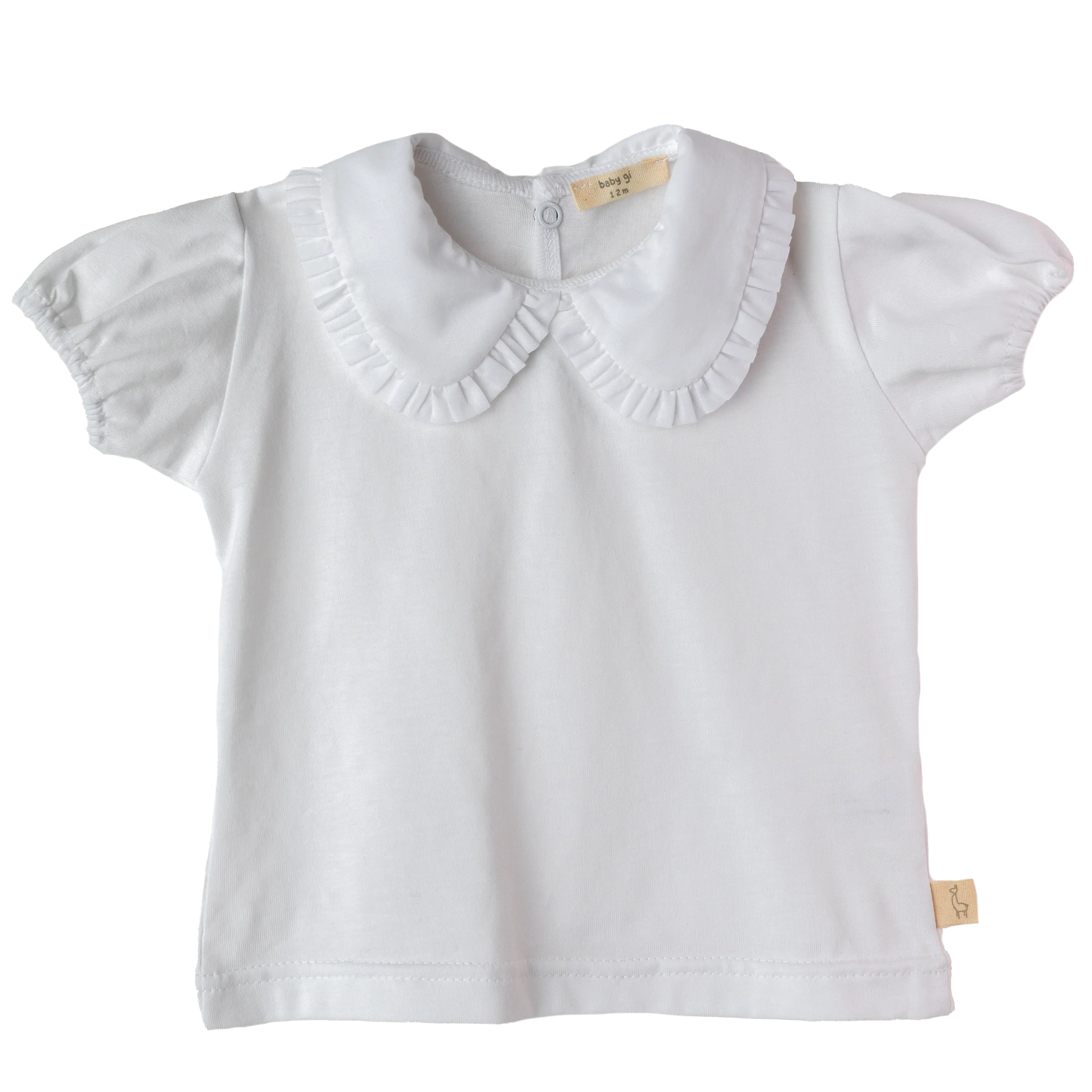 T-SHIRT C/ GOLA FOLHO