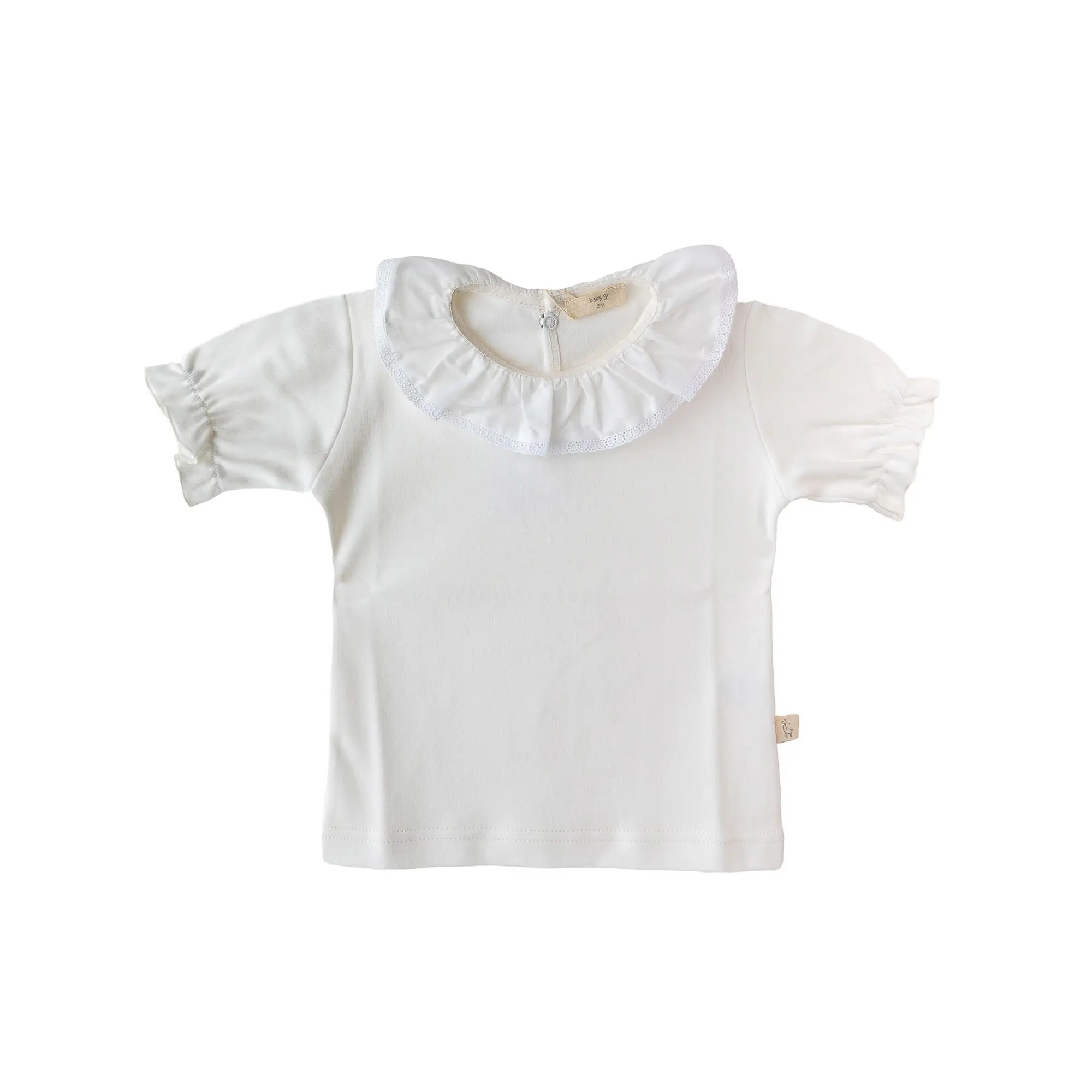 T-SHIRT C/ BORDADO INGLÊS